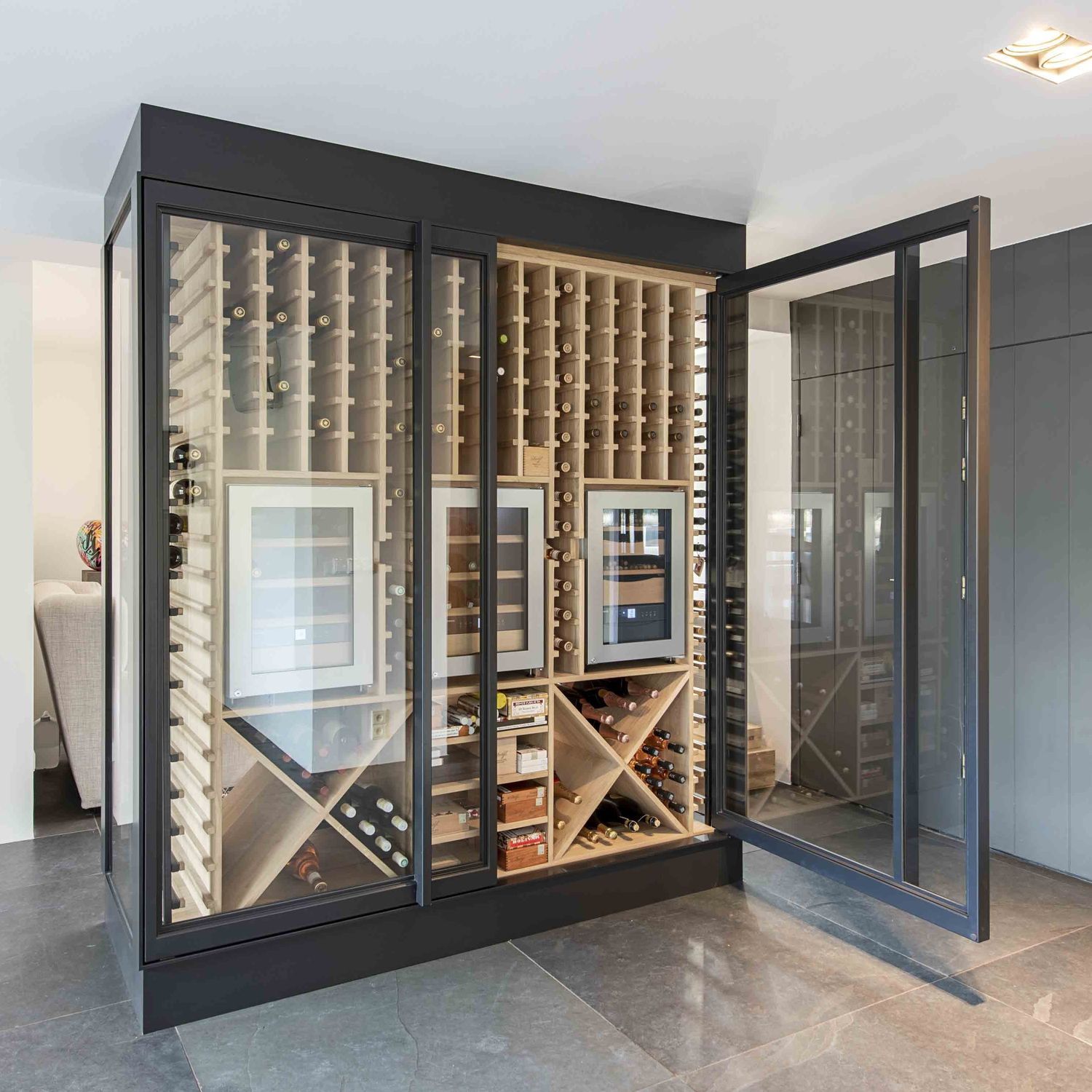 業務用ワインセラー - FritsJurgens - 自立型 / スチール製 / ガラス