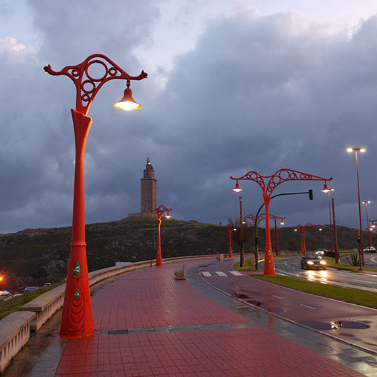 都会風街灯 - A CORUÑA - Setga - アール ヌーヴォー / 金属製 / 1つ 都会風街灯 - A CORUÑA - Setga - アール ヌーヴォー / 金属製 / 1つ