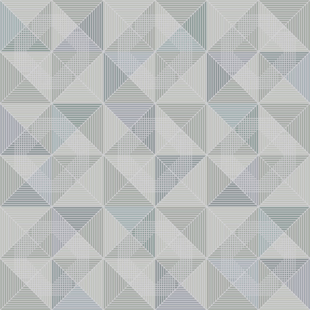 コンテンポラリー壁紙 Crossline Eco 幾何学模様 白 青