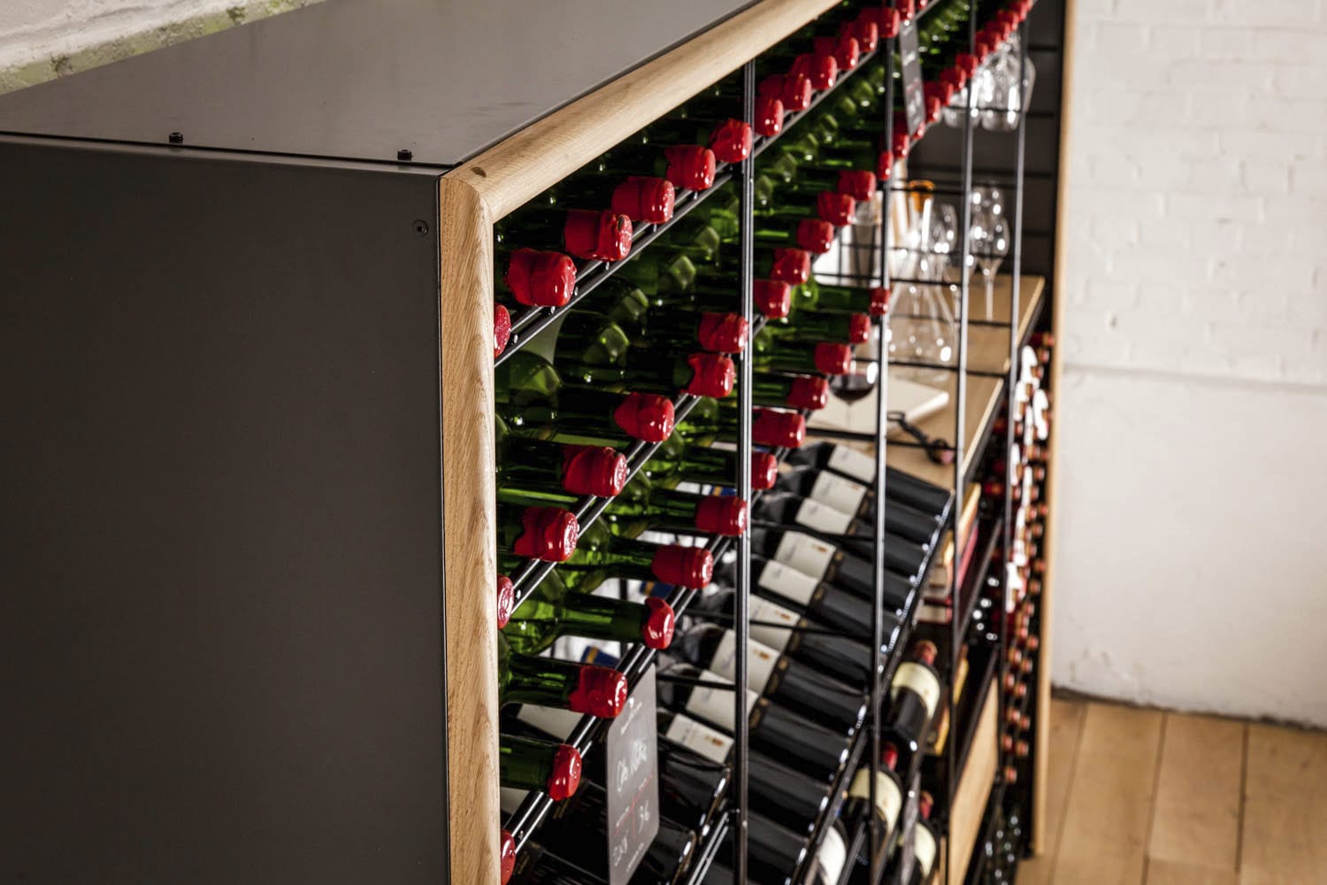 Leiter ワインセラー 業務用ワインセラー - L'Atelier du Vin - 自立型 / 金属製 / 木製