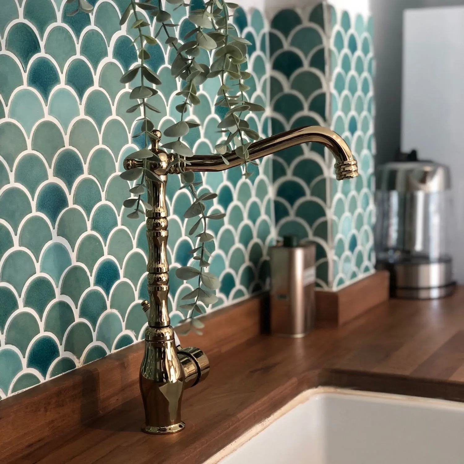 イタリア製 陶器 陶板画 タイル 壁掛け 大型 2枚1組 ポップ レトロ