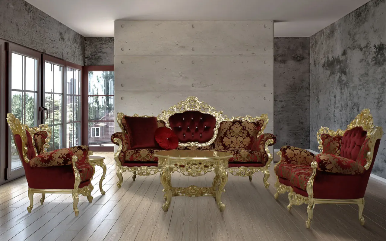 ルイ14世様式ソファー - MARIA CLASSIC - ORSITALIA - ベージュ / 茶色 
