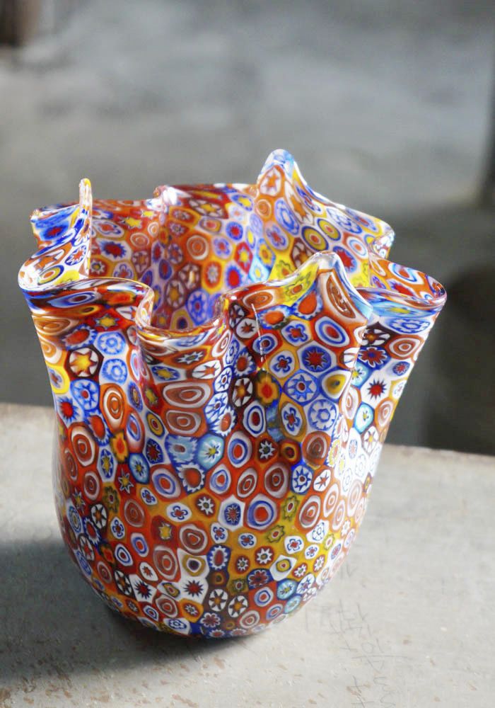 現代風花瓶 - ART 305 - Made Murano Glass - 吹きガラス製 / ムラノ