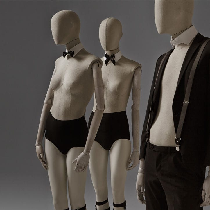 女性マネキン - HANS BOODT MANNEQUINS - 抽象 / 布製 / 座って操縦