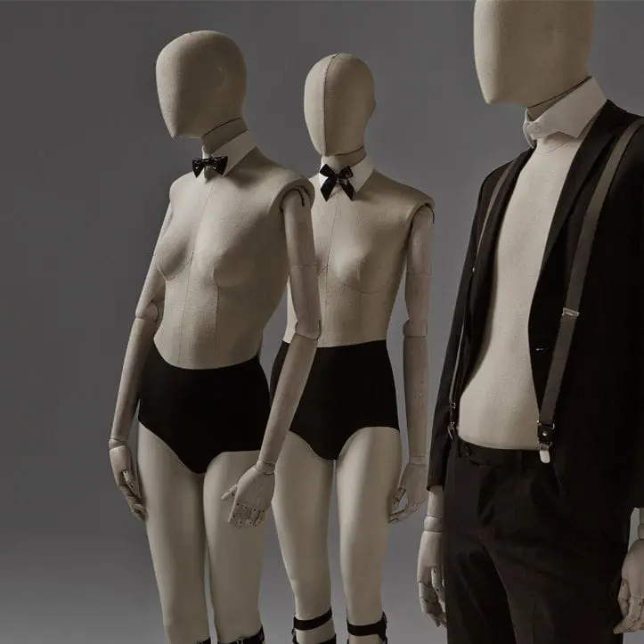 100％本物保証！ HANS - 女性マネキン BOODT 座って操縦 / 布製 / 抽象 - MANNEQUINS 店舗用品