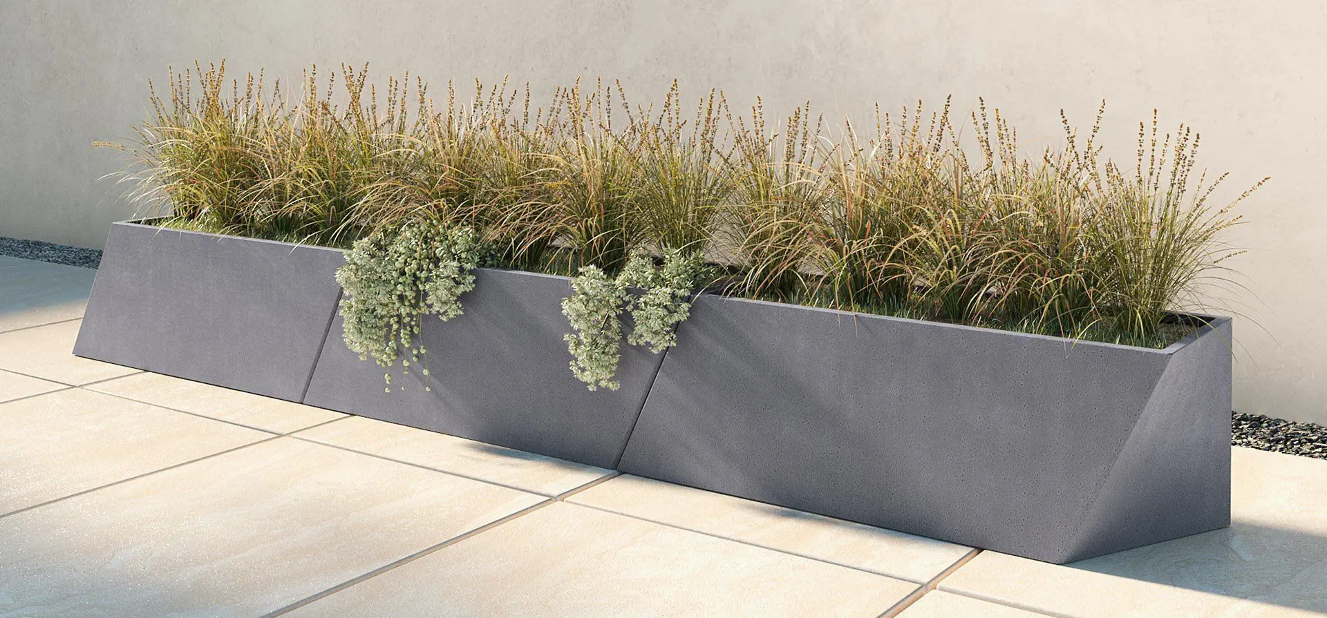 コンクリート製プランター - SLASH - Tournesol SITEWORKS - ガラス