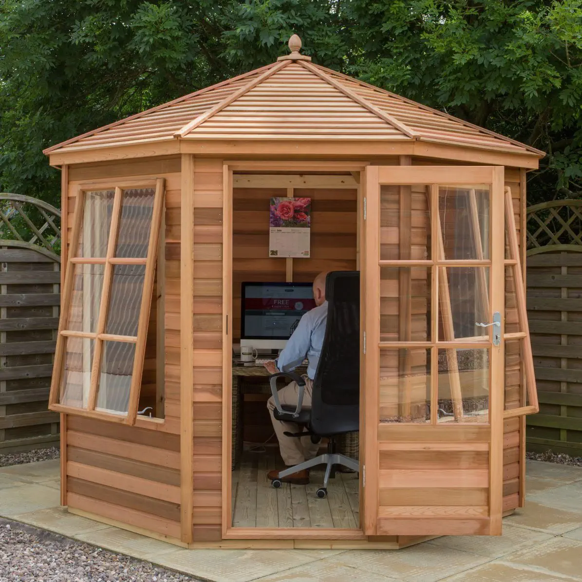 木製庭仮小屋 - TETBURY PLUS - Alton greenhouses - レッド
