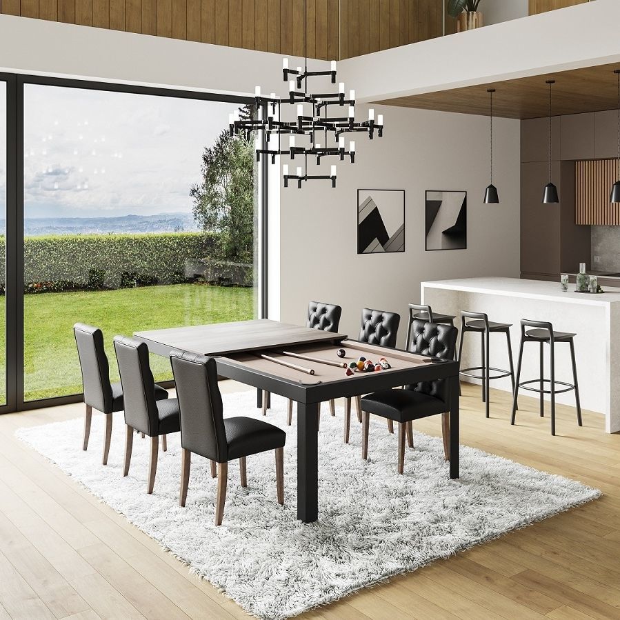 ビリヤード台に可変ダイニングテーブル - Conver-Table | Dining Pool 