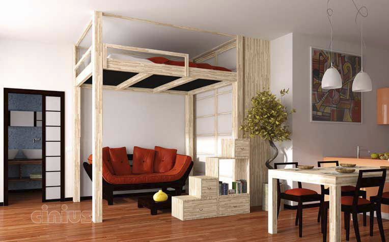 ロフトベッド - RISING - Cinius - ダブル / 現代風 / 子供用