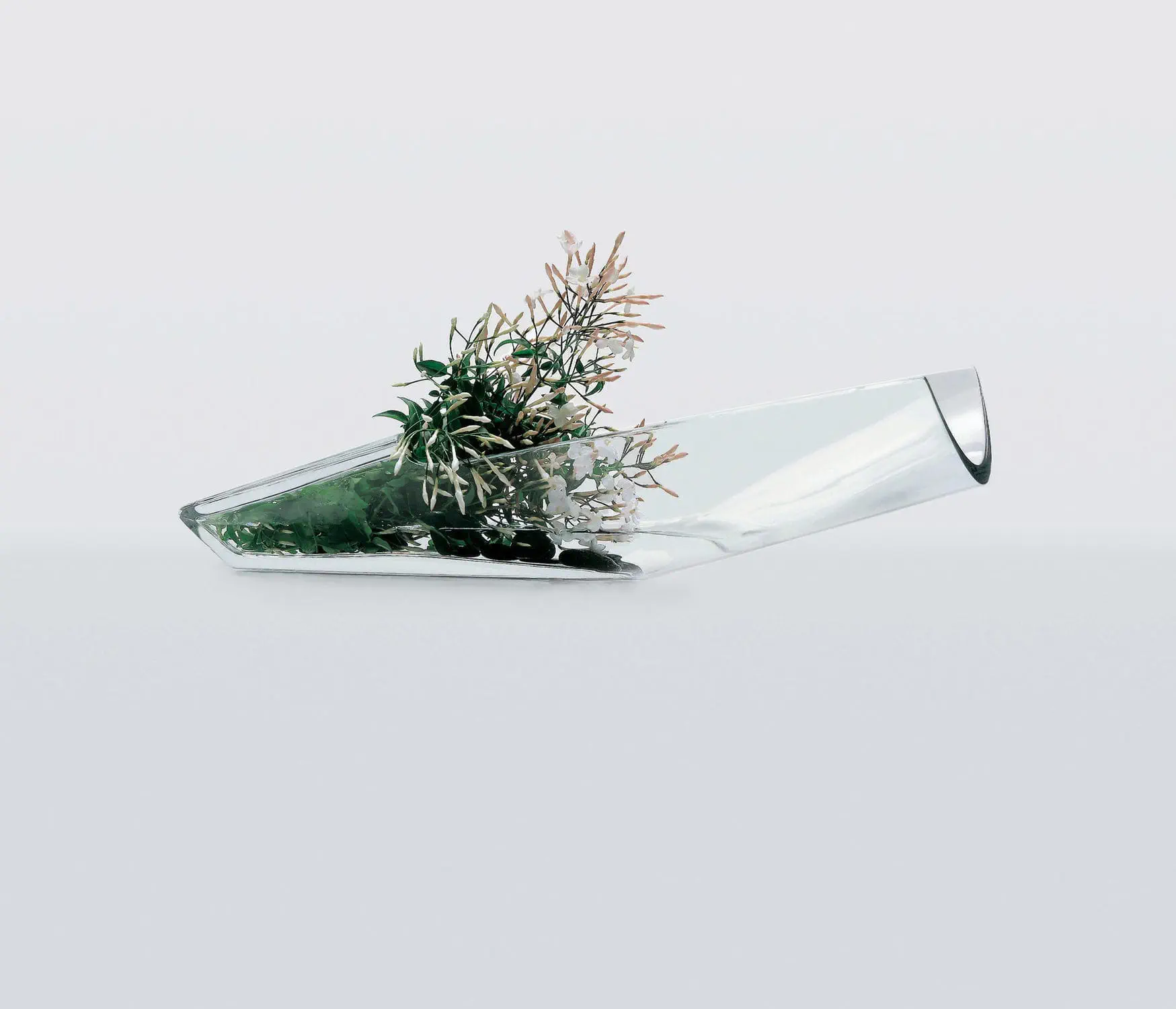 Baccarat DIVAクリスタル花瓶 バカラ 花瓶 ○ ディーバ フラワー ベース 横置き 42cm