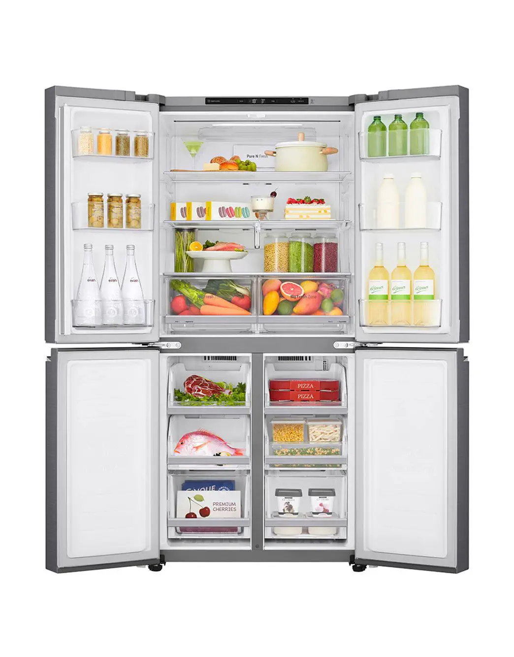 フランス式ドア冷凍冷蔵庫 - NatureFRESH™ - LG Electronics - 4ドア