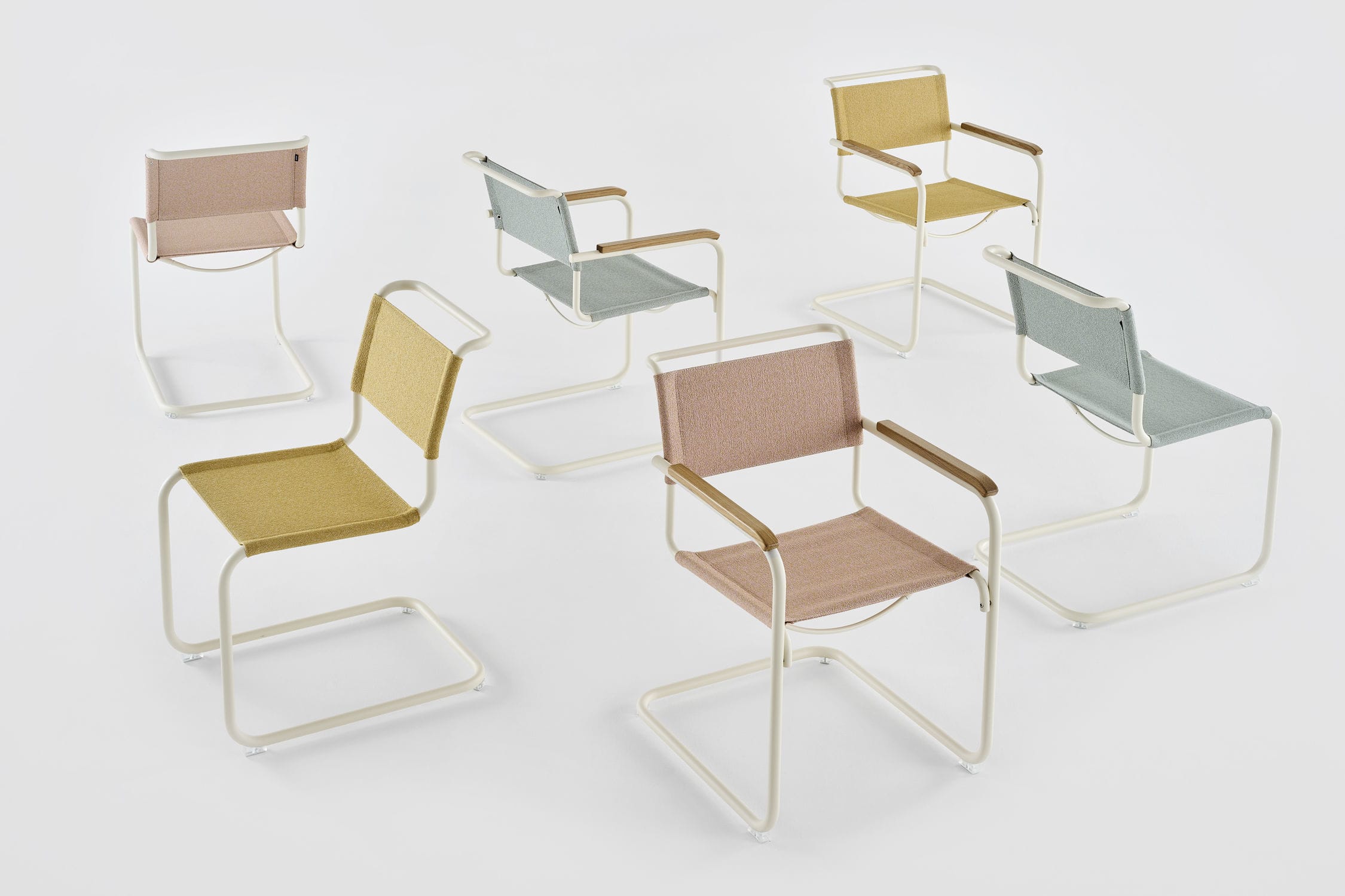 Bauhaus 作チェア - S 33 - THONET/トーネット - 屋内用 / 革製