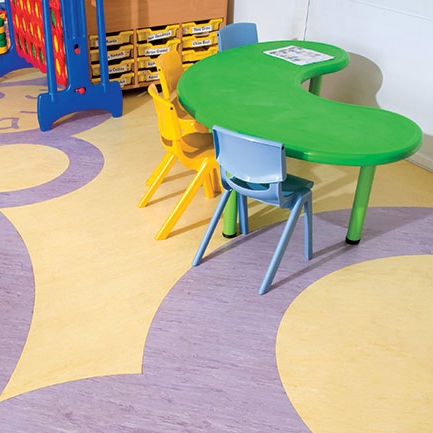 PVC床材 - XL PU - Polyflor - 屋内用 / 第三次産業用 / タイル