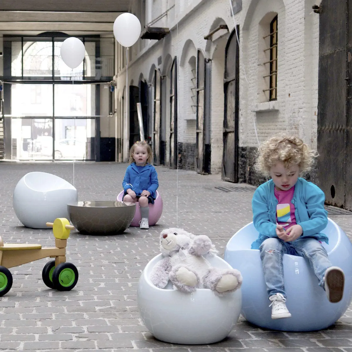 現代風チェア - BALL - XLBoom - 屋外用 / 屋内用 / ABS樹脂製