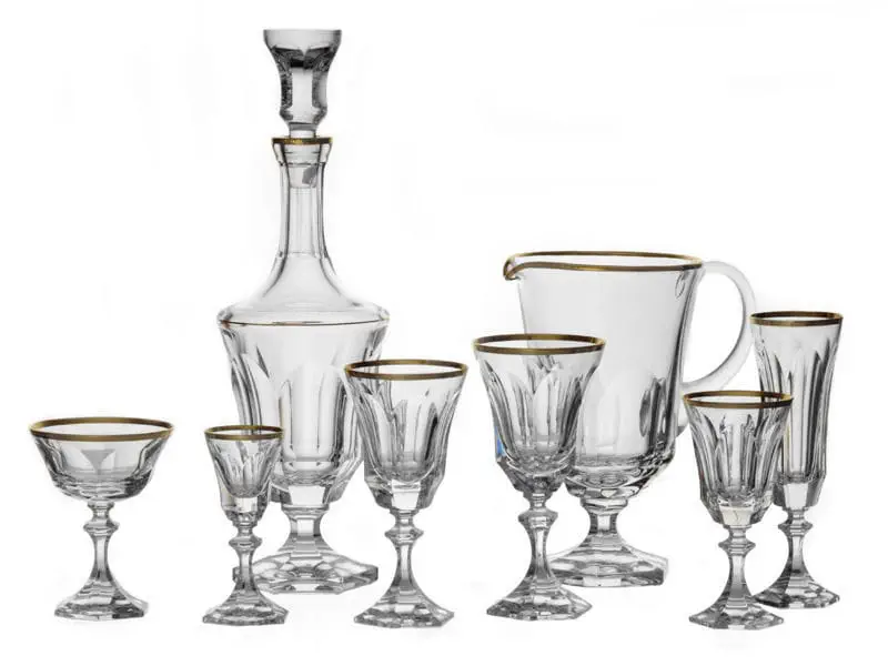 クリスタル製カラフ - CHENONCEAUX OR - CRISTAL DE SÈVRES - グルメ