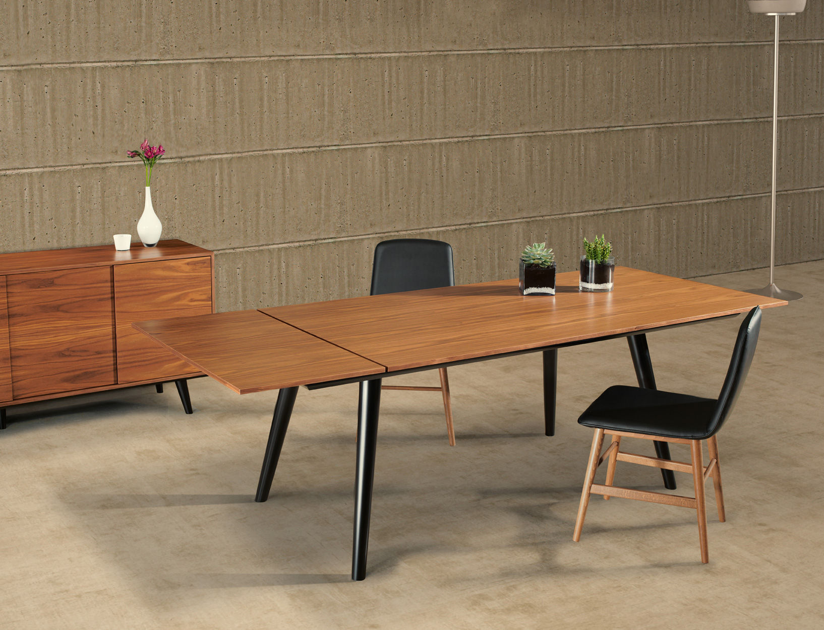 現代風ダイニングテーブル WOODSTOCK GUARANTEE by GIOGATZIS オーク材 / 長方形 / 伸縮