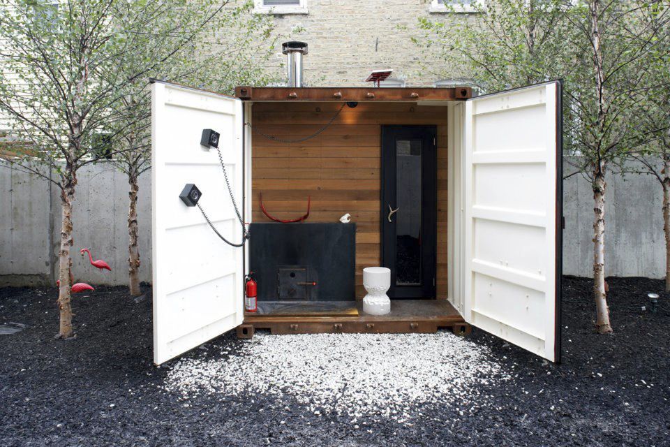 家庭用サウナ - S-BOX - Castor - 木製 / 屋外用