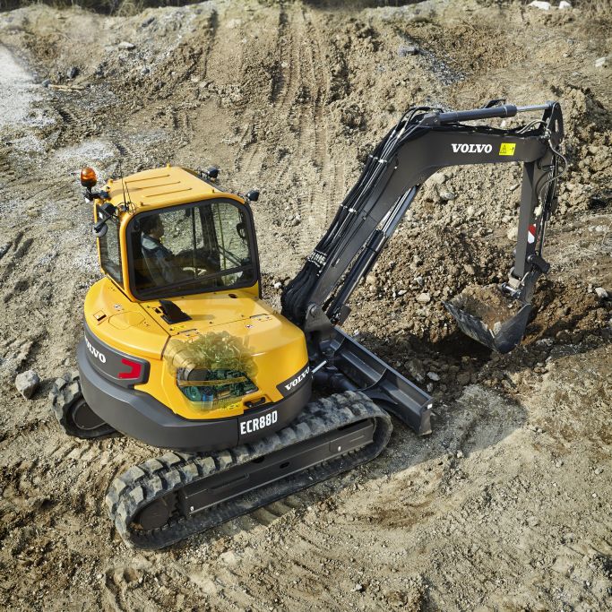 小型パワーショベル ECR88D Volvo Construction Equipment Germany GmbH クローラー式