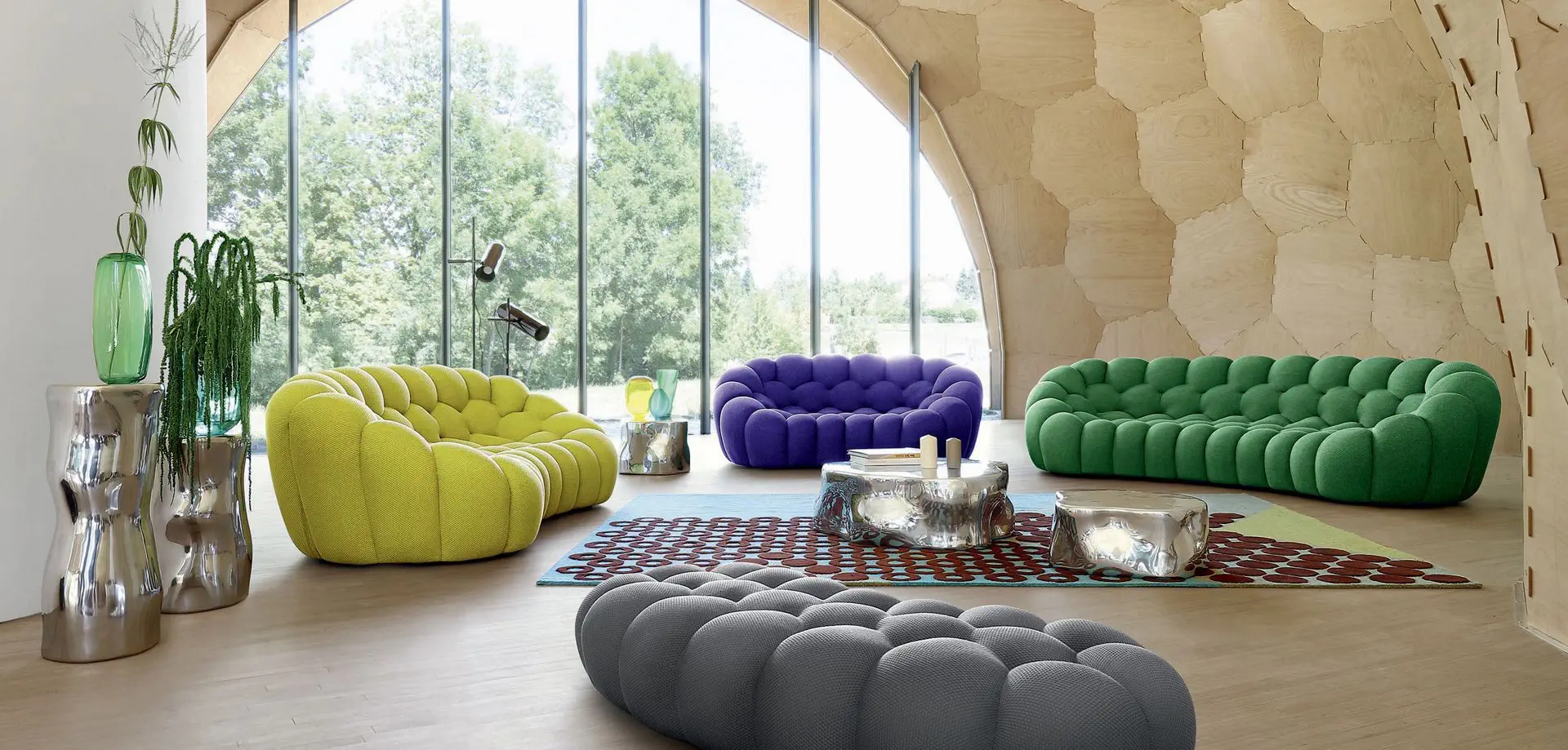 ROCHE BOBOIS ロッシュボボア 3人掛ソファ - ソファ