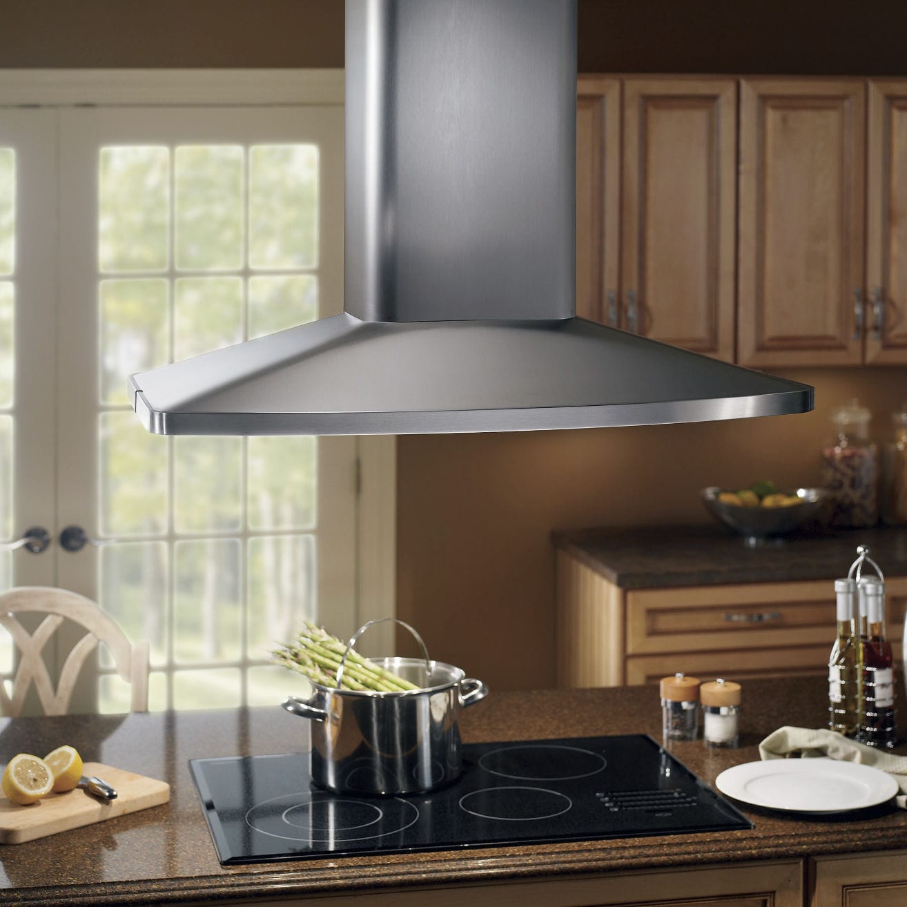 アイランドレンジフード ELITE E54000 BROAN 循環型 / 埋込照明付き / 伸縮自在