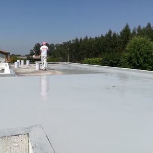 テラス排水液状防水加工