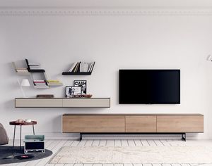 現代風テレビ用壁面ユニット 1