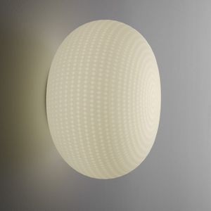 コンテンポラリー壁面ライト / 吹きガラス製 / LED / 円形