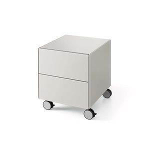 ラッカー塗装ガラス製オフィスユニット