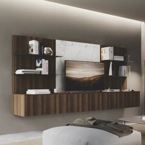 コンテンポラリーテレビ用壁面ユニット