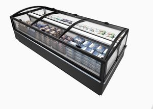ブロック冷蔵陳列ケース / 照光式 / 冷凍食品 / 店用