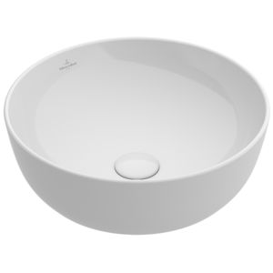カウンタートップ型洗面器 / 丸形 / セラミック / コンテンポラリー