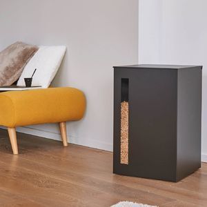 スチール製ペレット入れ 1