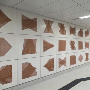 セラミック製壁面装飾材