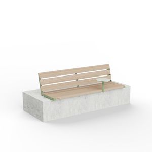 粉体塗装ステンレススチール製ベンチ 1