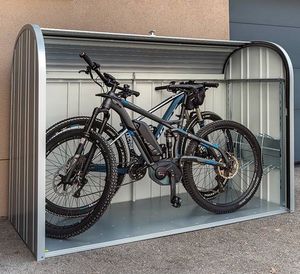 溶融亜鉛メッキ鋼製自転車シェルター 1