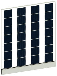バルコニー用太陽電池パネル