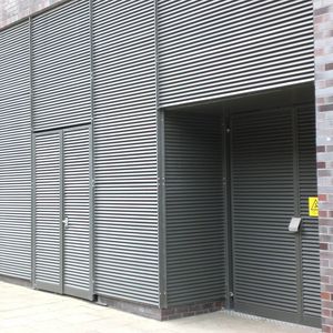 亜鉛めっき鋼製クラッディング / 塗装 / 薄板製 / グレー