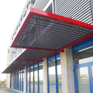 スチール製日射遮蔽 / 建物の正面用 / 縦型 / 横型