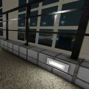 壁埋め込み式照明器具 1