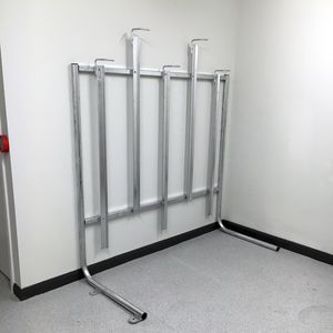 壁取り付け式自転車ラック / 亜鉛めっき鋼製 / 公共スペース用 / セキュリティ
