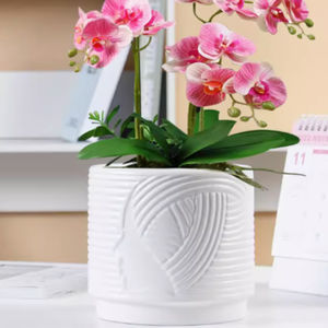 釉薬使用セラミック製植木鉢