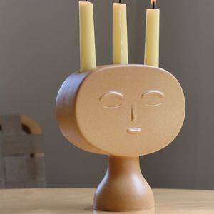 セラミック製ろうそく立て 1