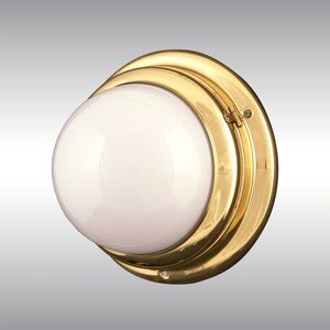 伝統的壁面ライト / 真ちゅう製 / ガラス製 / 吹きガラス製