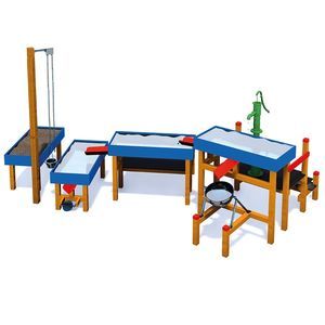 木製スチール製砂・水遊びセット 1
