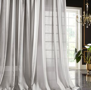 無地シアーカーテン 1