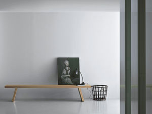 コンテンポラリーベンチ / ソリッド ウッド(無垢材) / Piero Lissoni 作