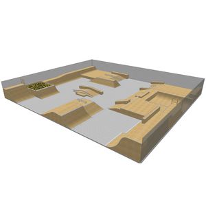木製スケートパーク 1