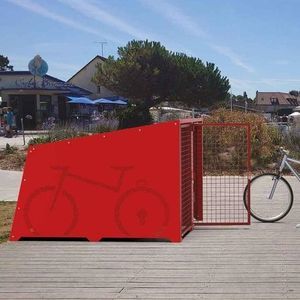 セキュリティ自転車シェルター 1