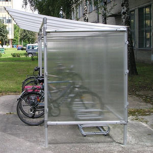 ポリカーボネート製キャノピー自転車シェルター 1