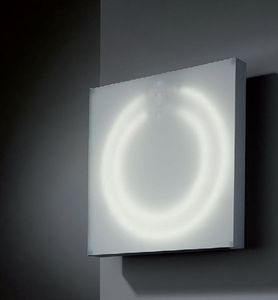 コンテンポラリー壁面ライト / 亜鉛製 / 蛍光 / 正方形
